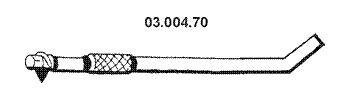 Труба выхлопного газа EBERSPÄCHER 03.004.70