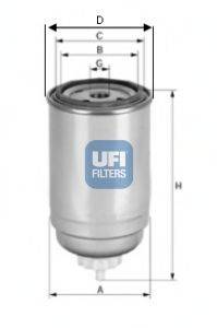 Топливный фильтр UFI 2439900