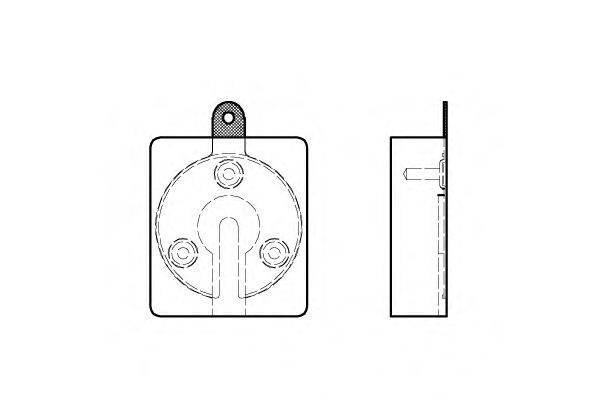 Комплект тормозных колодок, дисковый тормоз JAGUAR 10542