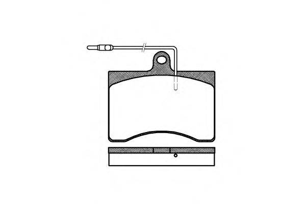 Комплект тормозных колодок, дисковый тормоз REMSA 0090.04