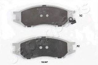 Комплект тормозных колодок, дисковый тормоз JAPANPARTS PA150AF