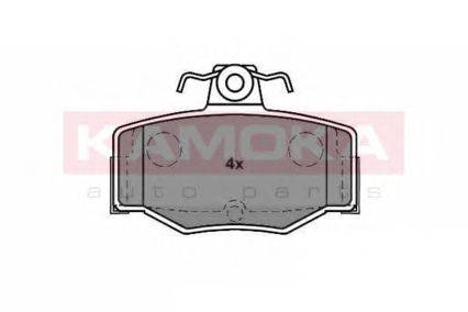 Комплект тормозных колодок, дисковый тормоз KAMOKA 1011414