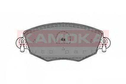 Комплект тормозных колодок, дисковый тормоз KAMOKA 1012850