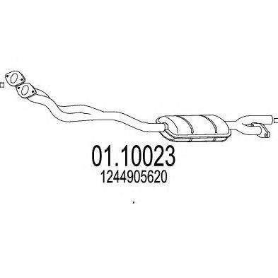 Труба выхлопного газа MTS 01.10023