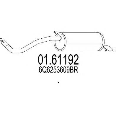 Глушитель выхлопных газов конечный MTS 01.61192