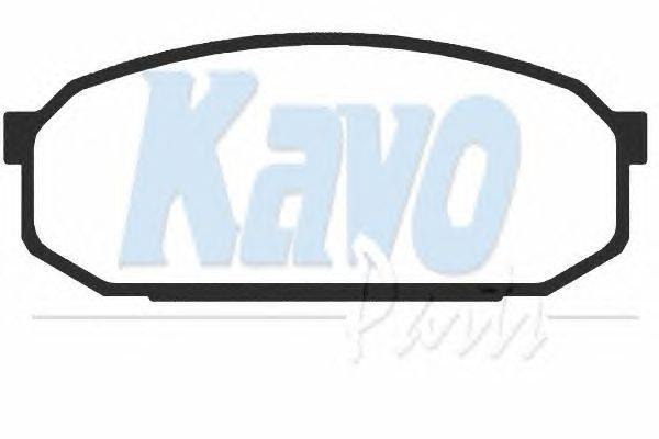 Комплект тормозных колодок, дисковый тормоз KAVO PARTS BP4522