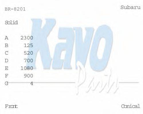 Тормозной диск KAVO PARTS BR-8201