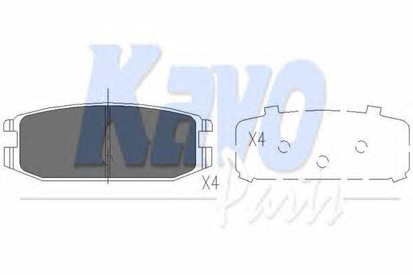 Комплект тормозных колодок, дисковый тормоз KAVO PARTS KBP-5538