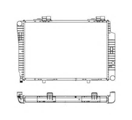 Радиатор, охлаждение двигателя NRF 51284