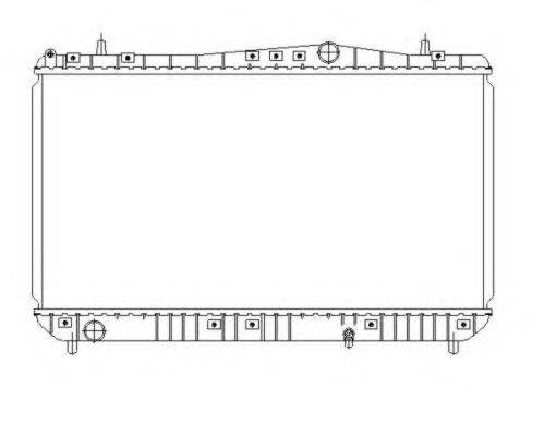 Радиатор, охлаждение двигателя NRF 53384