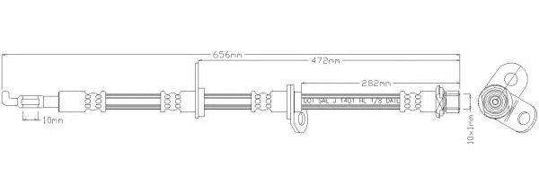 Тормозной шланг REMKAFLEX 6622