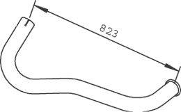 Труба выхлопного газа DINEX 53692