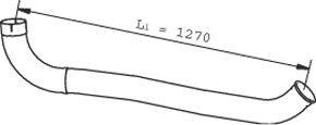 Труба выхлопного газа DINEX 22719