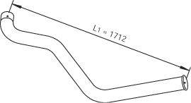Труба выхлопного газа DINEX 47636