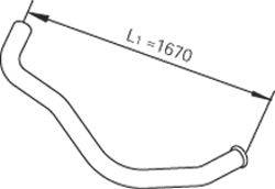 Труба выхлопного газа DINEX 47622