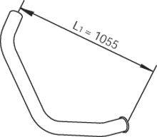 Труба выхлопного газа DINEX 47625