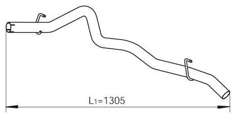Труба выхлопного газа DINEX 29629