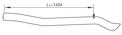 Труба выхлопного газа DINEX 47669