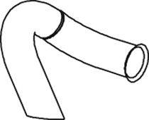 Труба выхлопного газа DINEX 68697