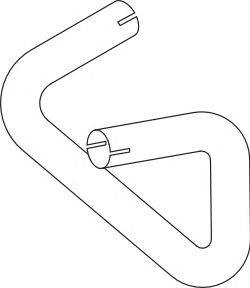 Труба выхлопного газа DINEX 52239