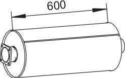 Средний / конечный глушитель ОГ DINEX 62309