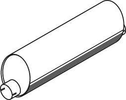 Средний / конечный глушитель ОГ DINEX 24314