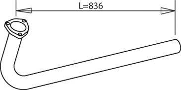 Труба выхлопного газа DINEX 49211