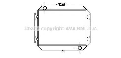 Радиатор, охлаждение двигателя AVA QUALITY COOLING DN2009