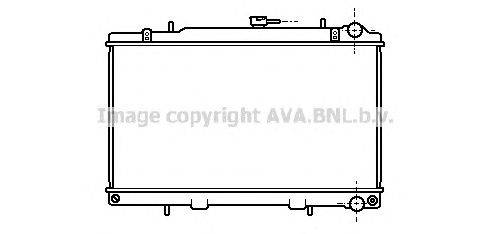 Радиатор, охлаждение двигателя AVA QUALITY COOLING DN2146