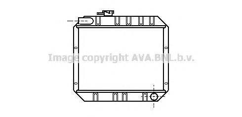 Радиатор, охлаждение двигателя AVA QUALITY COOLING FD2043