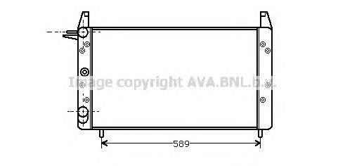 Радиатор, охлаждение двигателя AVA QUALITY COOLING FT2068