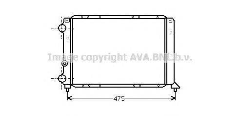 Радиатор, охлаждение двигателя AVA QUALITY COOLING LC2030