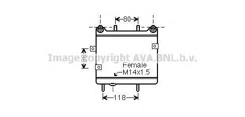 Масляный радиатор, автоматическая коробка передач AVA QUALITY COOLING MS3323