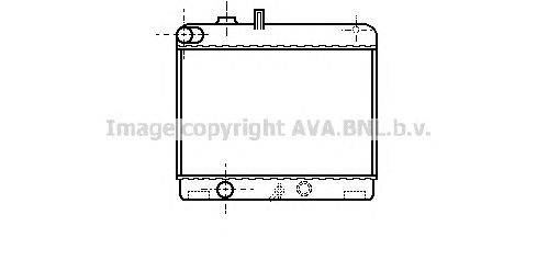 Радиатор, охлаждение двигателя AVA QUALITY COOLING PE2025