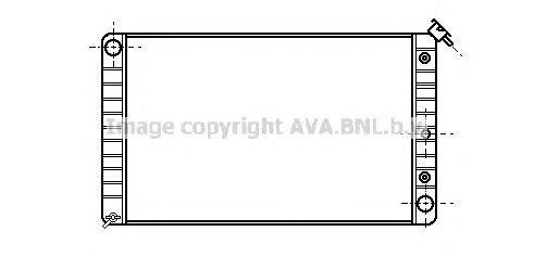 Радиатор, охлаждение двигателя AVA QUALITY COOLING PT2007