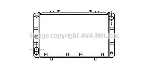 Радиатор, охлаждение двигателя AVA QUALITY COOLING TO2011