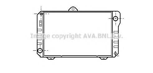 Радиатор, охлаждение двигателя AVA QUALITY COOLING TO2137