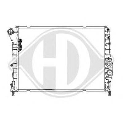 Радиатор, охлаждение двигателя DIEDERICHS 8504101