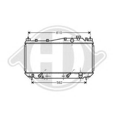 Радиатор, охлаждение двигателя DIEDERICHS 8520803