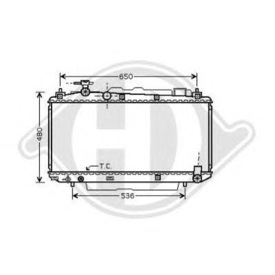 Радиатор, охлаждение двигателя DIEDERICHS 8668603