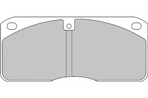 Комплект тормозных колодок, дисковый тормоз ABEX G6398