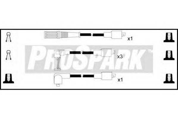 Комплект проводов зажигания STANDARD OES168