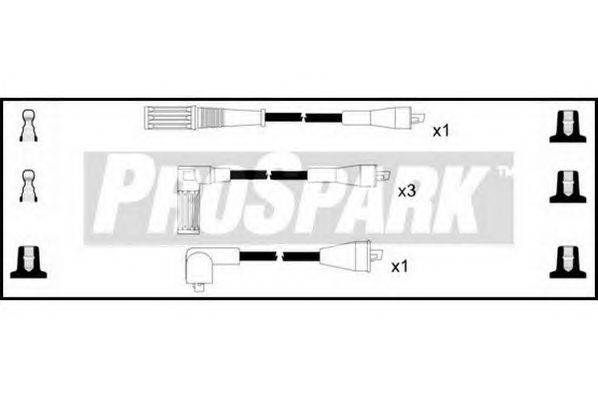 Комплект проводов зажигания STANDARD OES323