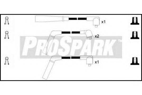 Комплект проводов зажигания STANDARD OES402