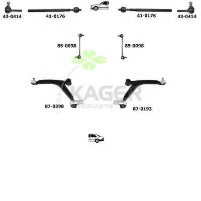 Подвеска колеса KAGER 800262