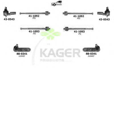 Подвеска колеса KAGER 801175