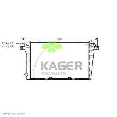 Радиатор, охлаждение двигателя KAGER 310105