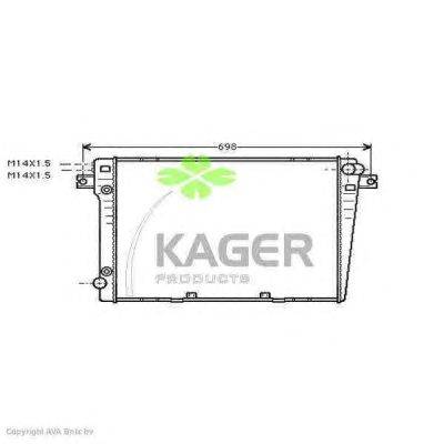 Радиатор, охлаждение двигателя KAGER 31-0106