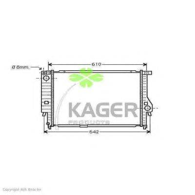 Радиатор, охлаждение двигателя KAGER 31-0127