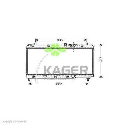 Радиатор, охлаждение двигателя KAGER 31-0215